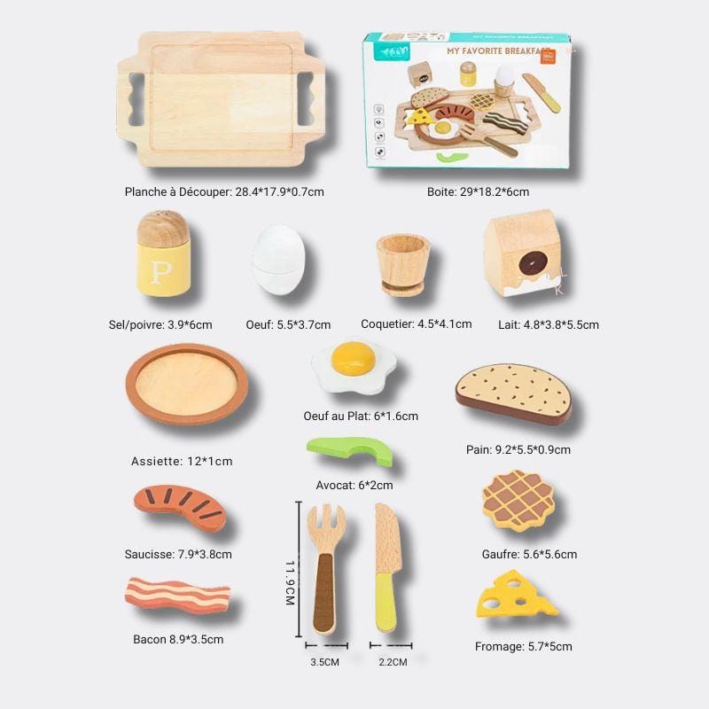 Jeux Montessori en Bois | "My Favorite Breakfast"