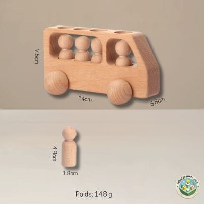 Jouet en Bois Montessori | Bus