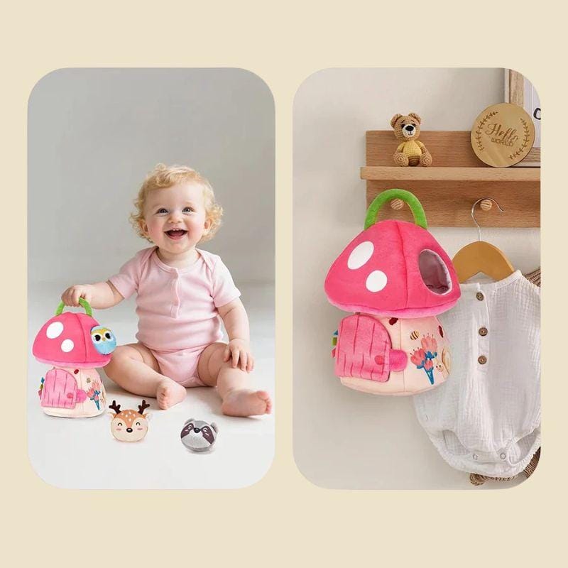 Jouets Montessori Boîte Tissu | La Maison Champignon de Mes Petits Amis