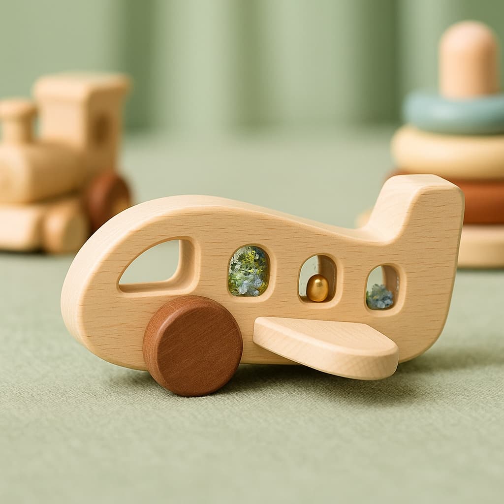 Jeu Montessori 1 an | Avion Billes Folles
