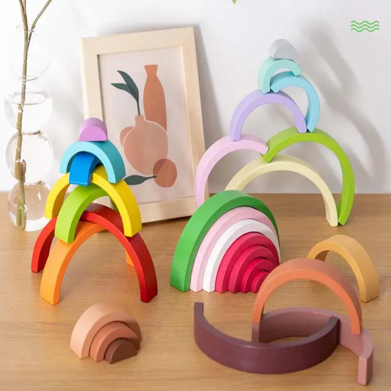 Jeu Montessori 3 ans | Arc en Ciel en Bois