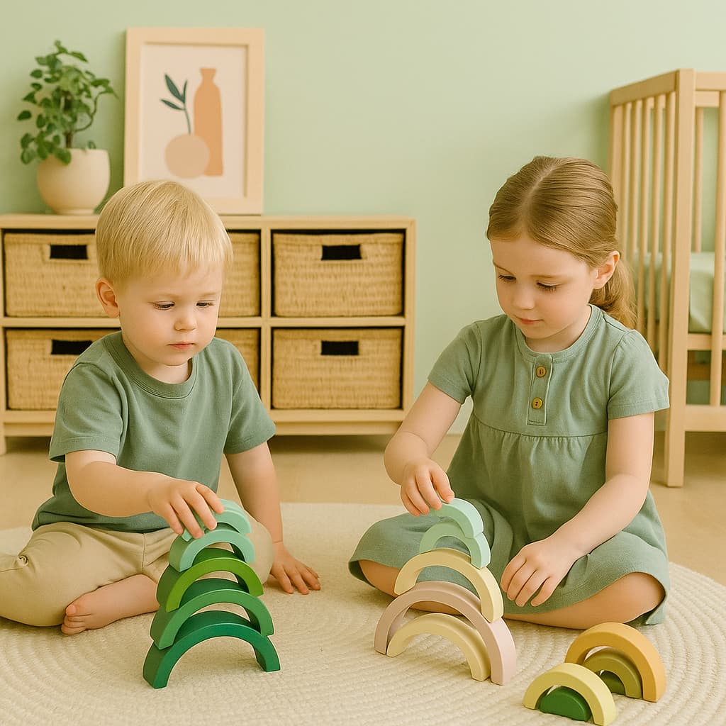 Jeu Montessori 3 ans | Arc en Ciel en Bois