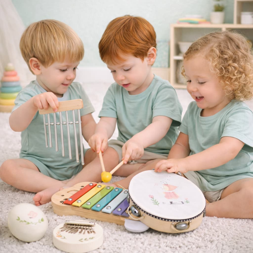 Jeux en Bois Montessori | Coffret Musical Percussion