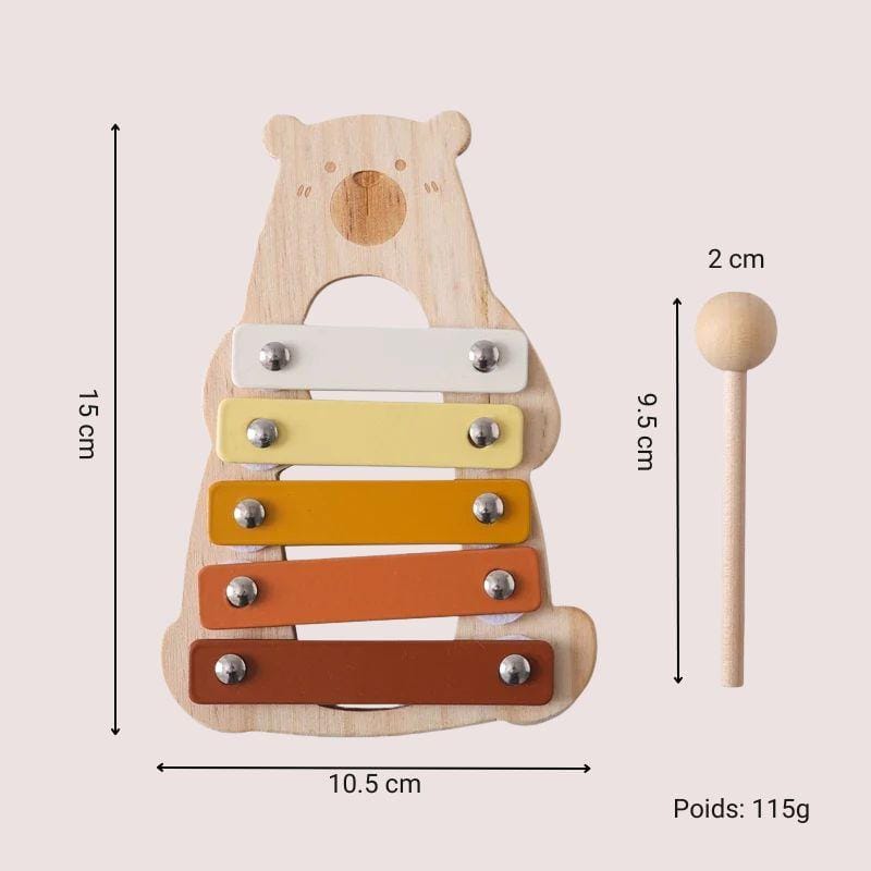 Jeux Montessori 1 an | Petit Ours Xylophone
