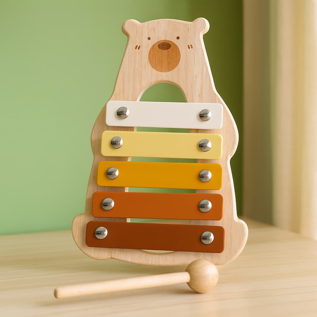 Jeux Montessori 1 an | Petit Ours Xylophone