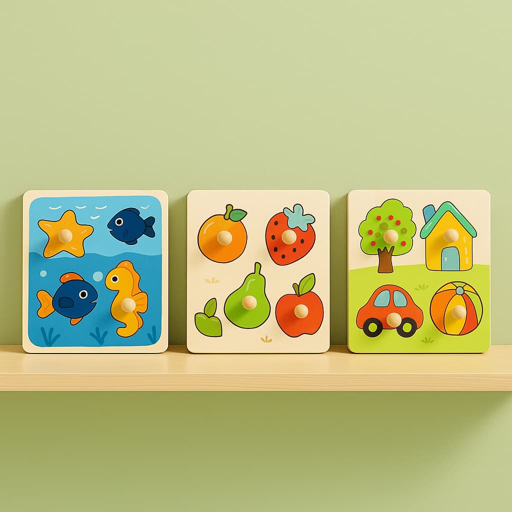 Jeux Montessori 2 ans | Mon premier Puzzle en Bois