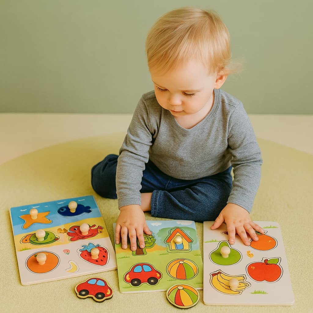 Jeux Montessori 2 ans | Mon premier Puzzle en Bois