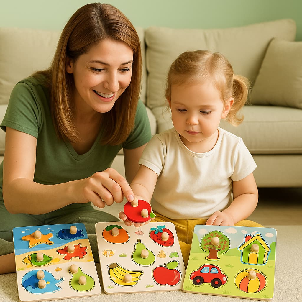 Jeux Montessori 2 ans | Mon premier Puzzle en Bois