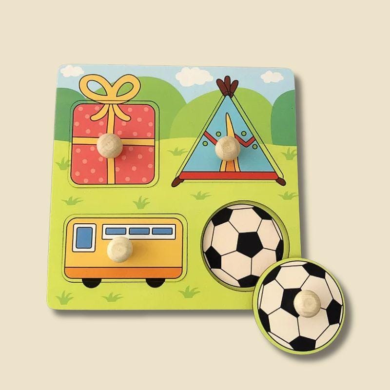 Jeux Montessori 2 ans | Mon premier Puzzle en Bois Le Camping