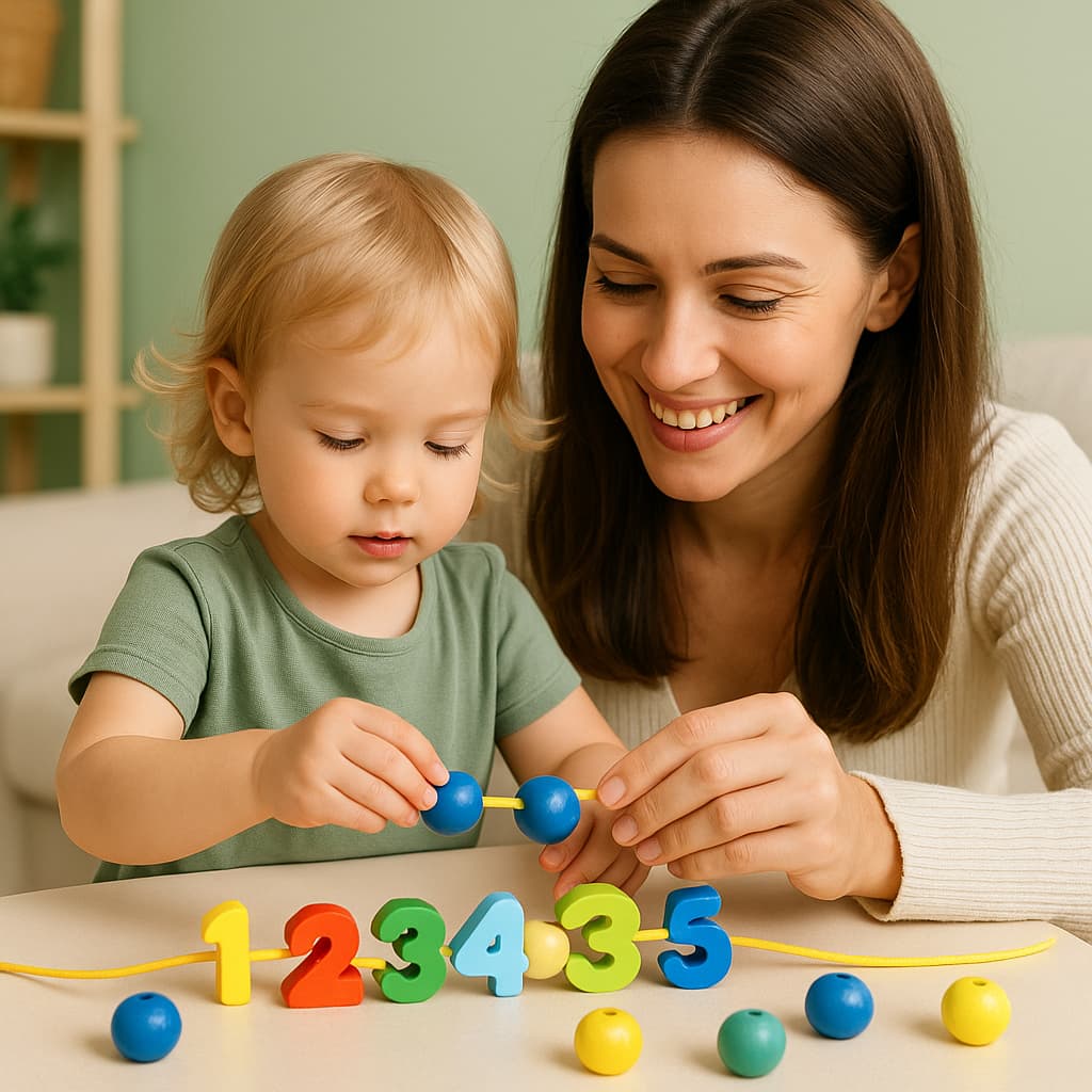 Jeux Montessori 2 ans | Tige à Enfiler