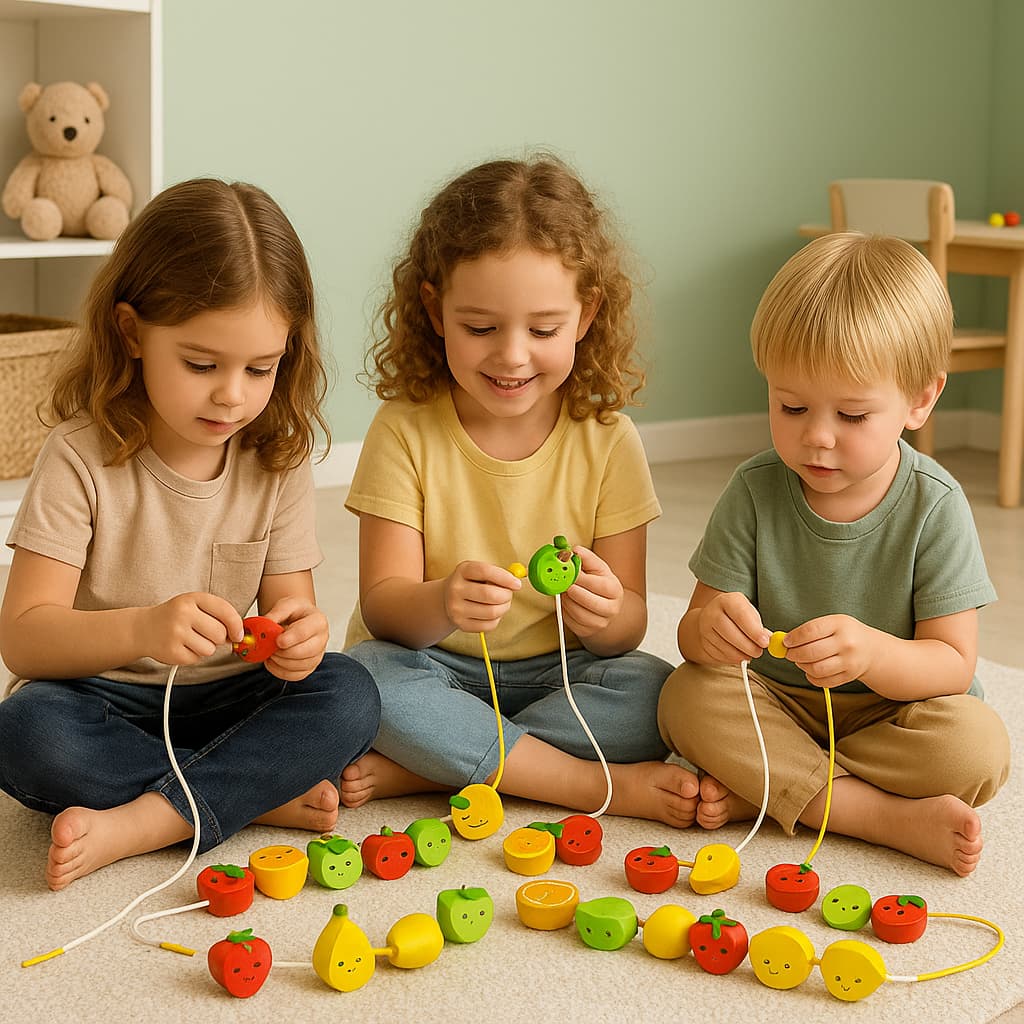 Jeux Montessori 2 ans | Tige à Enfiler