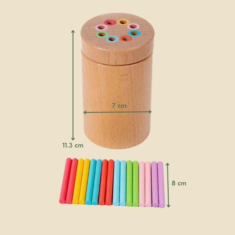 Jeux Montessori 3 ans | Éveil Durable Pot 16 Eléments