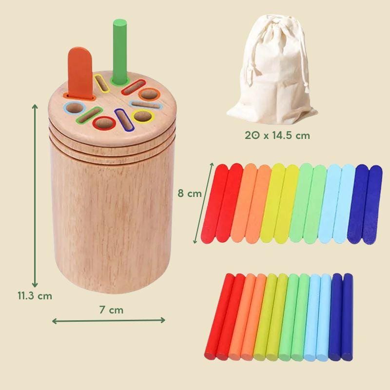 Jeux Montessori 3 ans | Éveil Durable Pot 24 Eléments