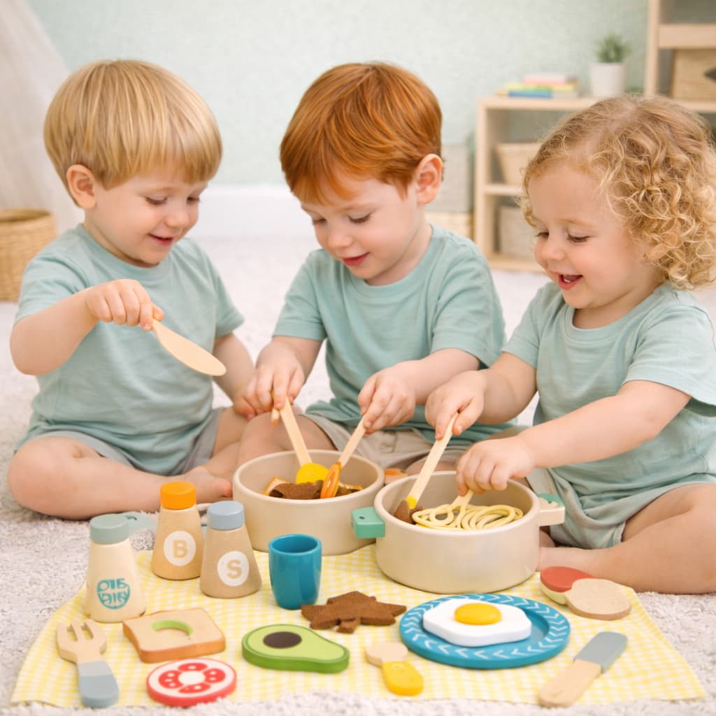 Jeux Montessori en Bois | Coffret "Cooking Time"