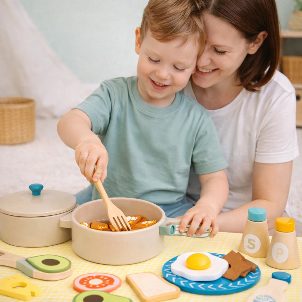 Jeux Montessori en Bois | Coffret "Cooking Time"