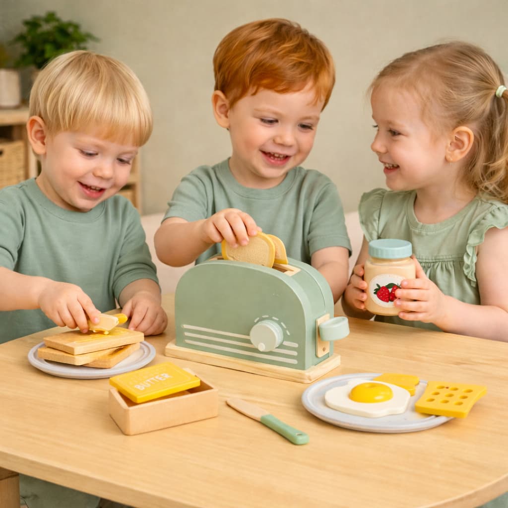 Jeux Montessori en Bois | Coffret Petit Déjeuner