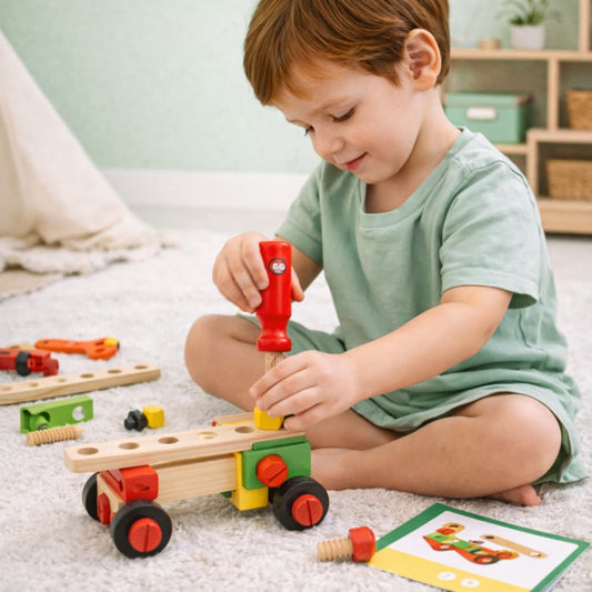 Jeux Montessori en Bois | Je Construis, je Répare