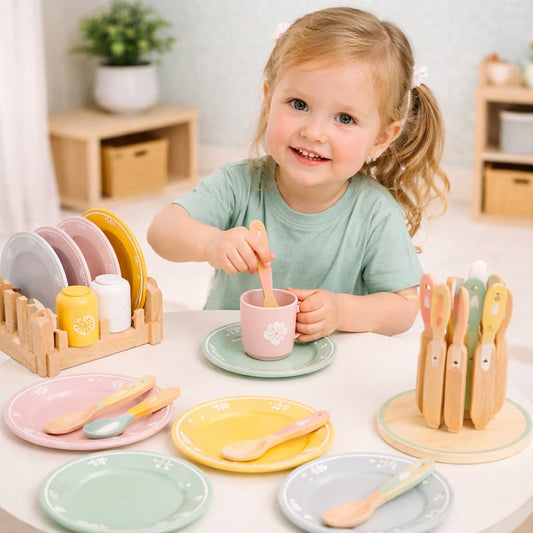 Jeux Montessori en Bois | "La Vaisselle de Maman"
