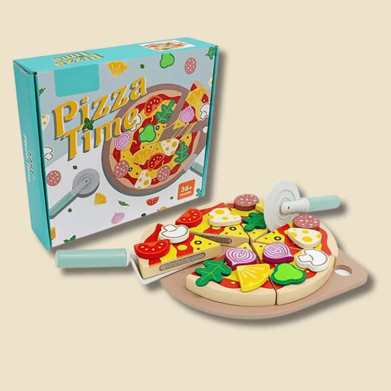 Jeux Montessori en Bois | Ma Pizza Marguerita