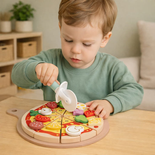 Jeux Montessori en Bois | Ma Pizza Marguerita
