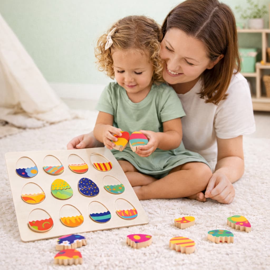 Jeux Montessori en Bois | Oeuf en Paires