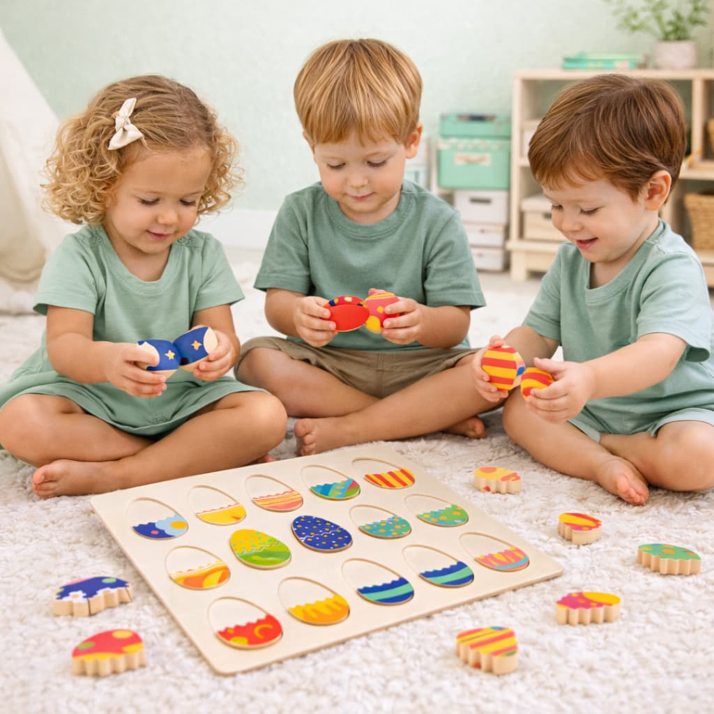 Jeux Montessori en Bois | Oeuf en Paires