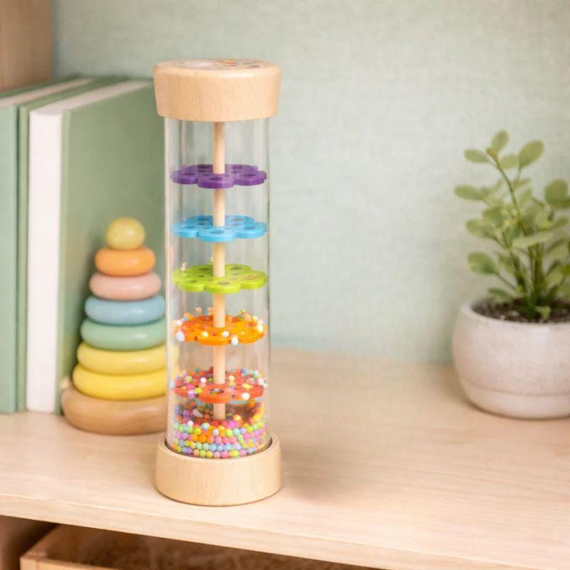 Jouet Bébé Montessori | Hochet Perles Arc en Ciel