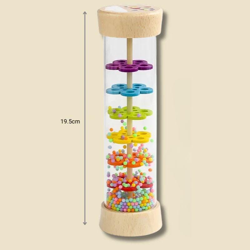 Jouet Bébé Montessori | Hochet Perles Arc en Ciel Grand