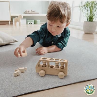 Jouet en Bois Montessori | Bus