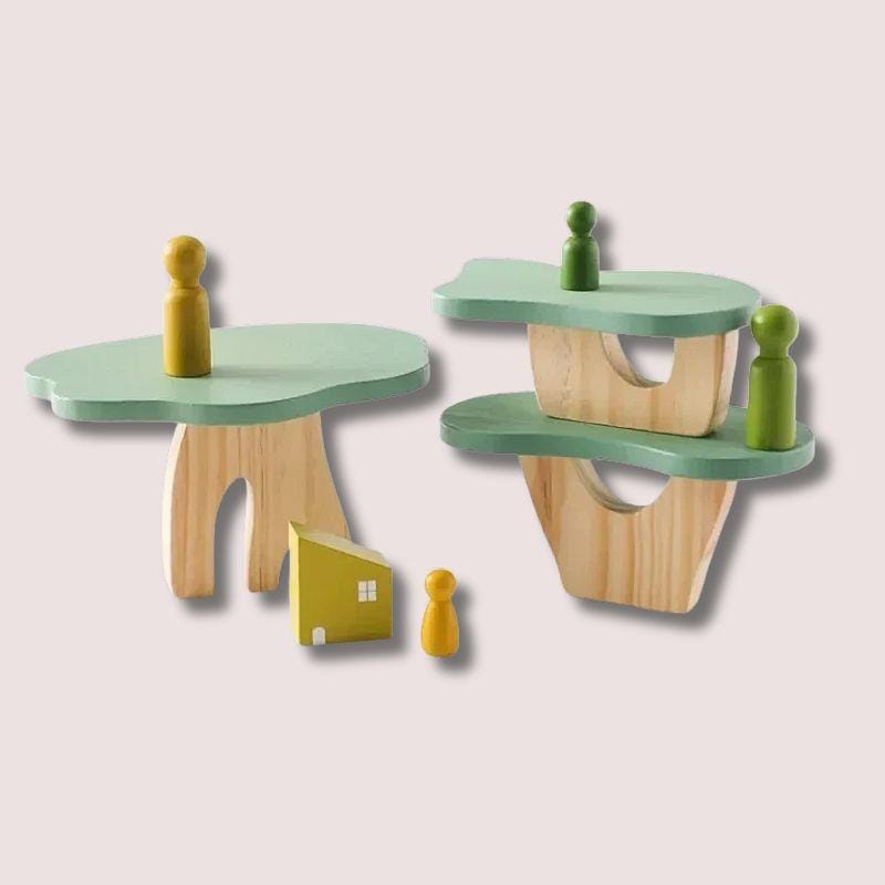 Jouet en Bois Montessori | Trouver l'Equilibre ! 3 Tables de la Forêt