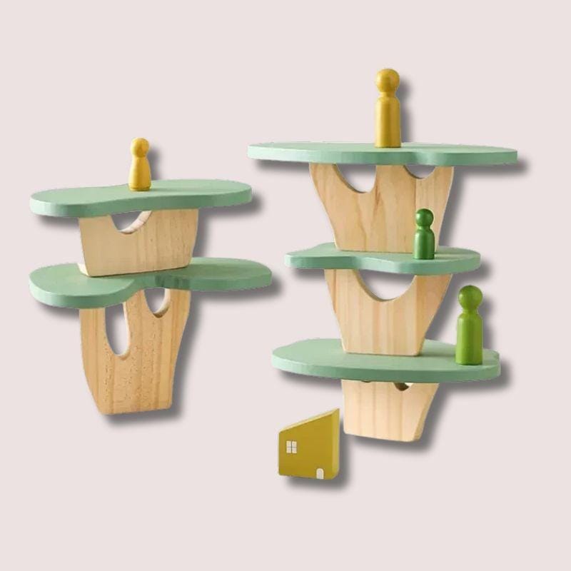 Jouet en Bois Montessori | Trouver l'Equilibre ! 5 Tables de la Forêt