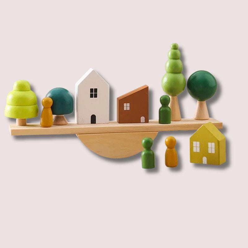 Jouet en Bois Montessori | Trouver l'Equilibre ! La Maison