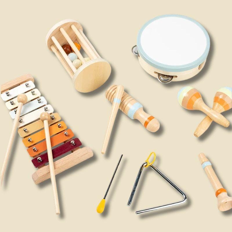 Jouet Montessori 1 an | Coffret Music Stars 7 pièces