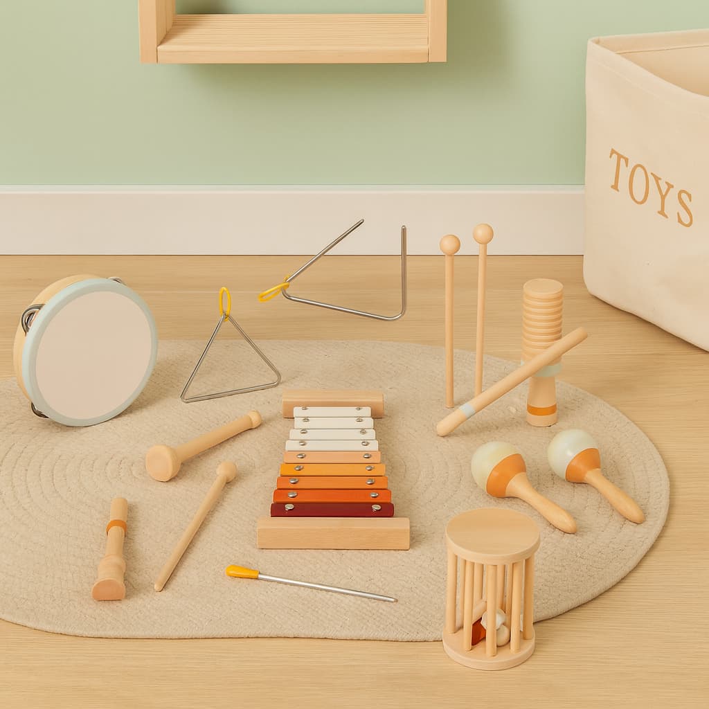 Jouet Montessori 1 an | Coffret Music Stars 7 pièces