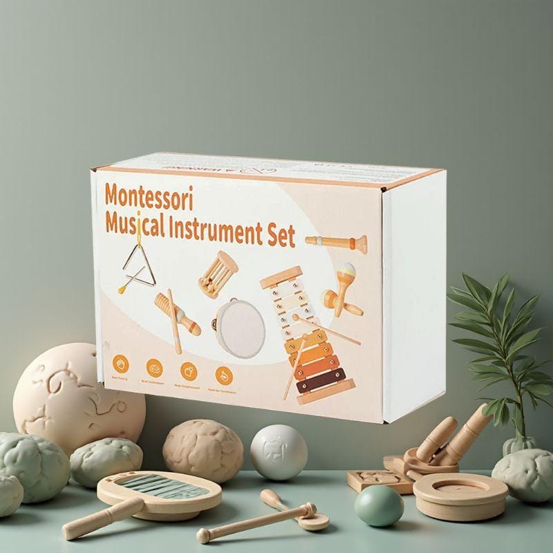 Jouet Montessori 1 an | Coffret Music Stars 7 pièces