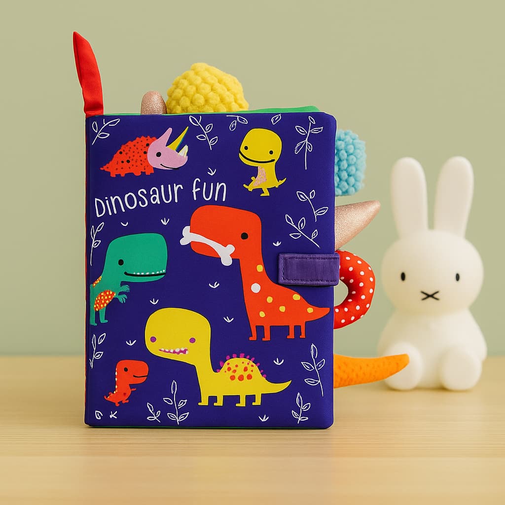 Jouet Montessori bébé | Livre d'éveil "Happy Book"