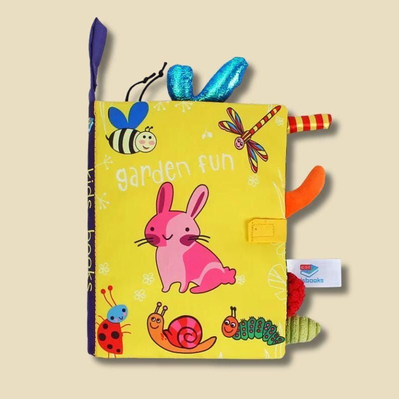 Jouet Montessori bébé | Livre d'éveil "Happy Book" Lapin