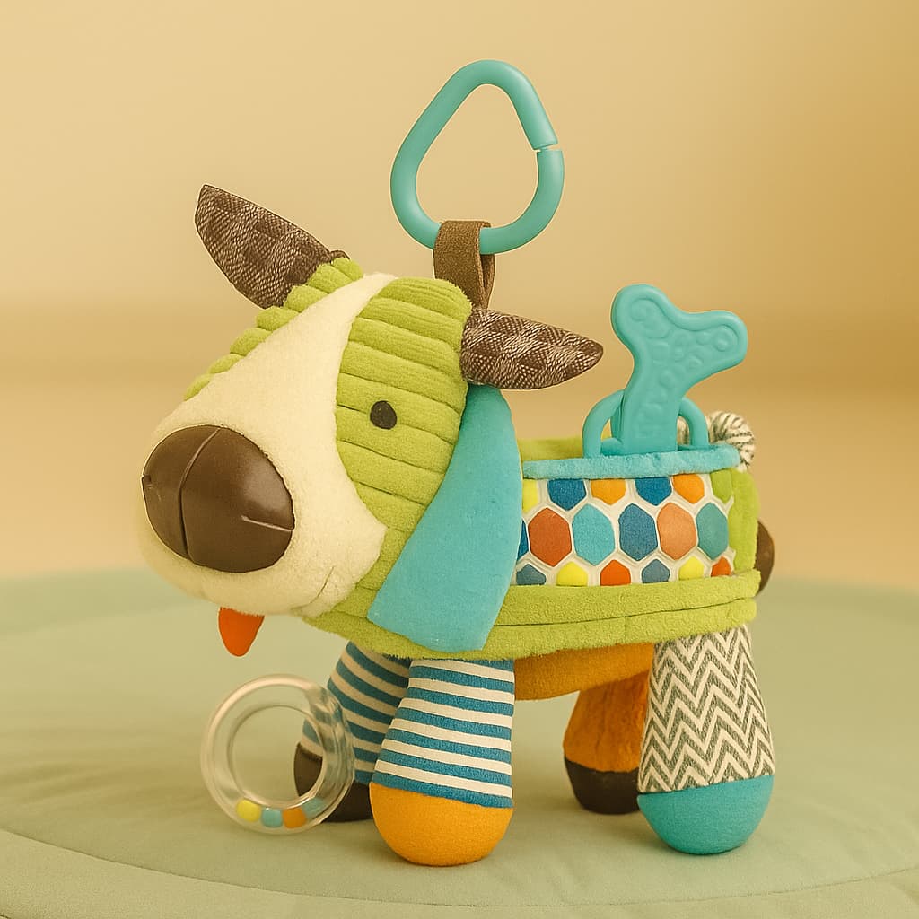 Jouet Montessori Bébé | Peluche Sensorielle Chien