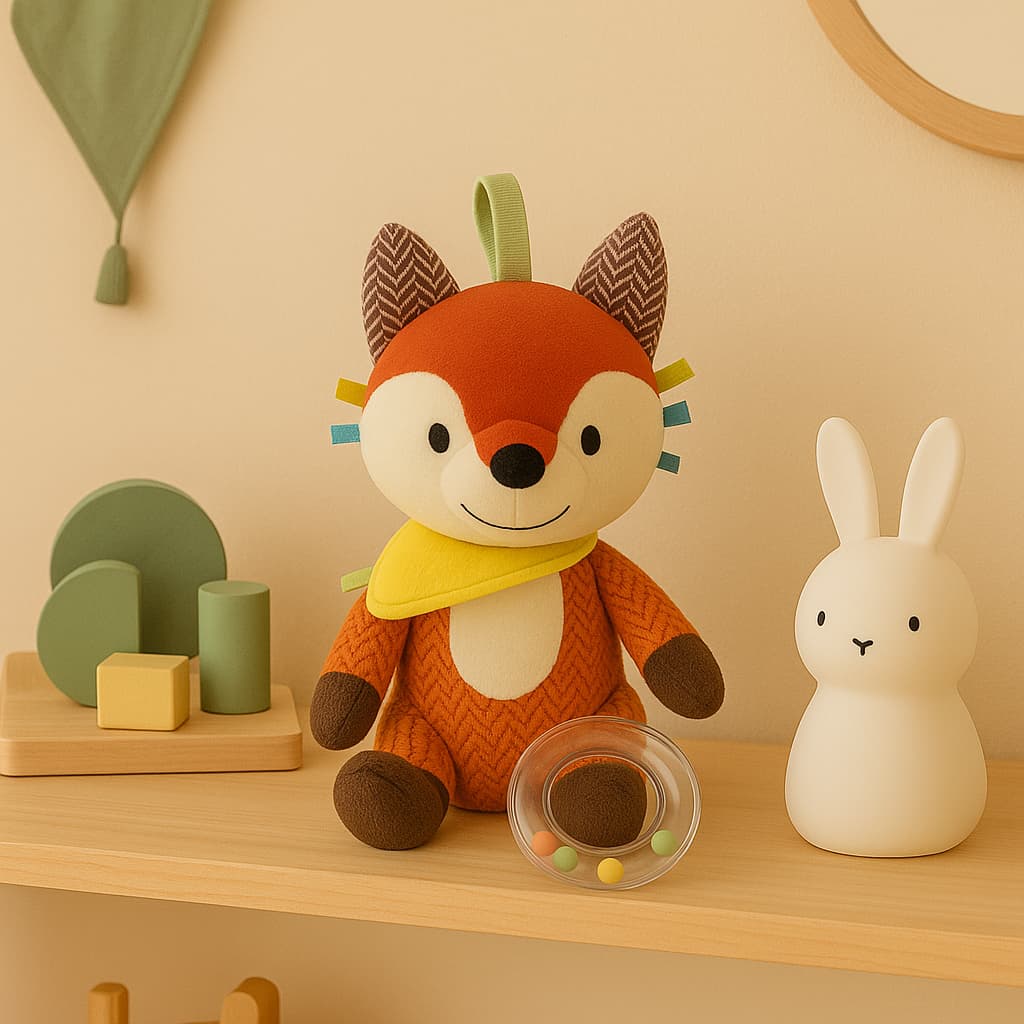 Jouet Montessori Bébé | Peluche Sensorielle Renard