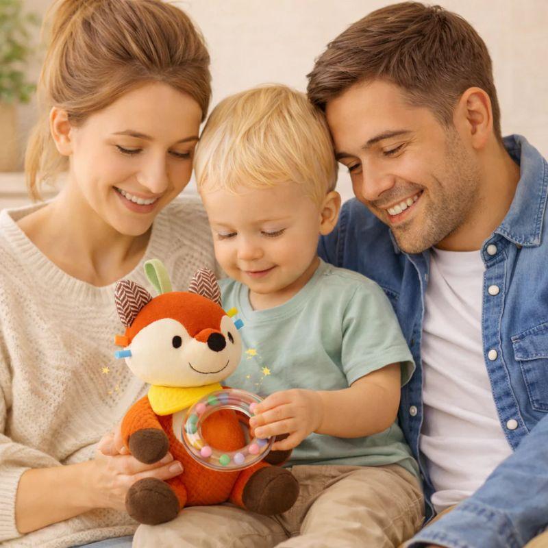 Jouet Montessori Bébé | Peluche Sensorielle Renard