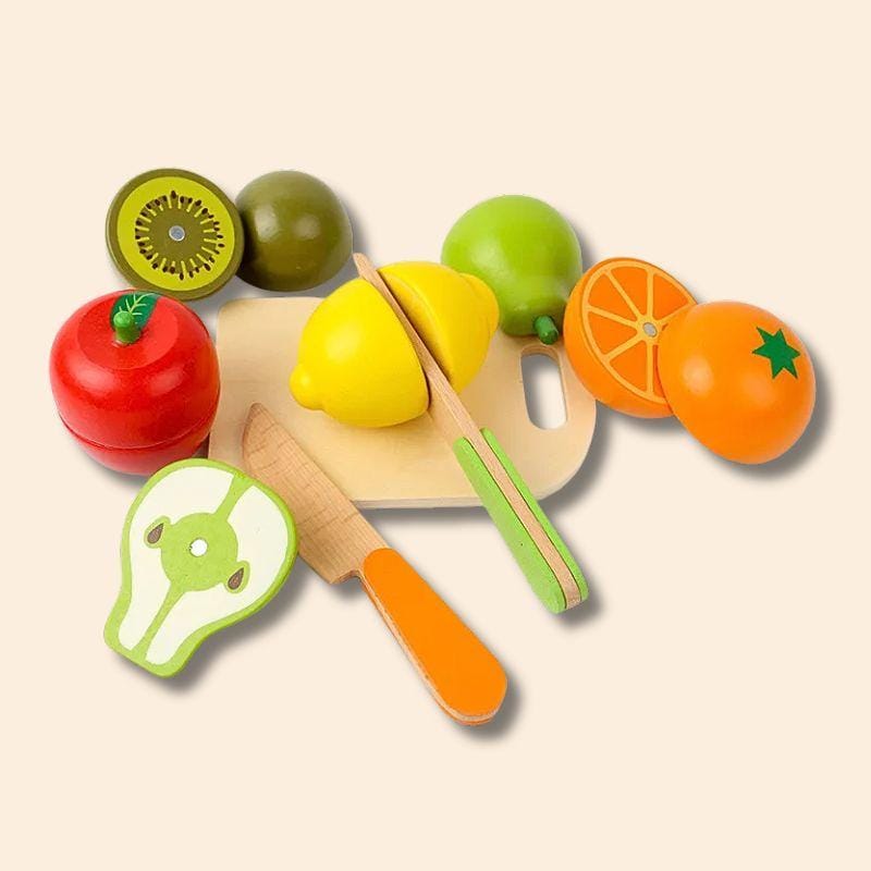 Jouets en Bois Montessori | Le Potager de la Cuisine La Planche des Fruits