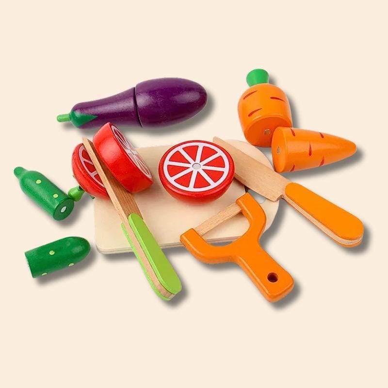 Jouets en Bois Montessori | Le Potager de la Cuisine La Planche des Légumes