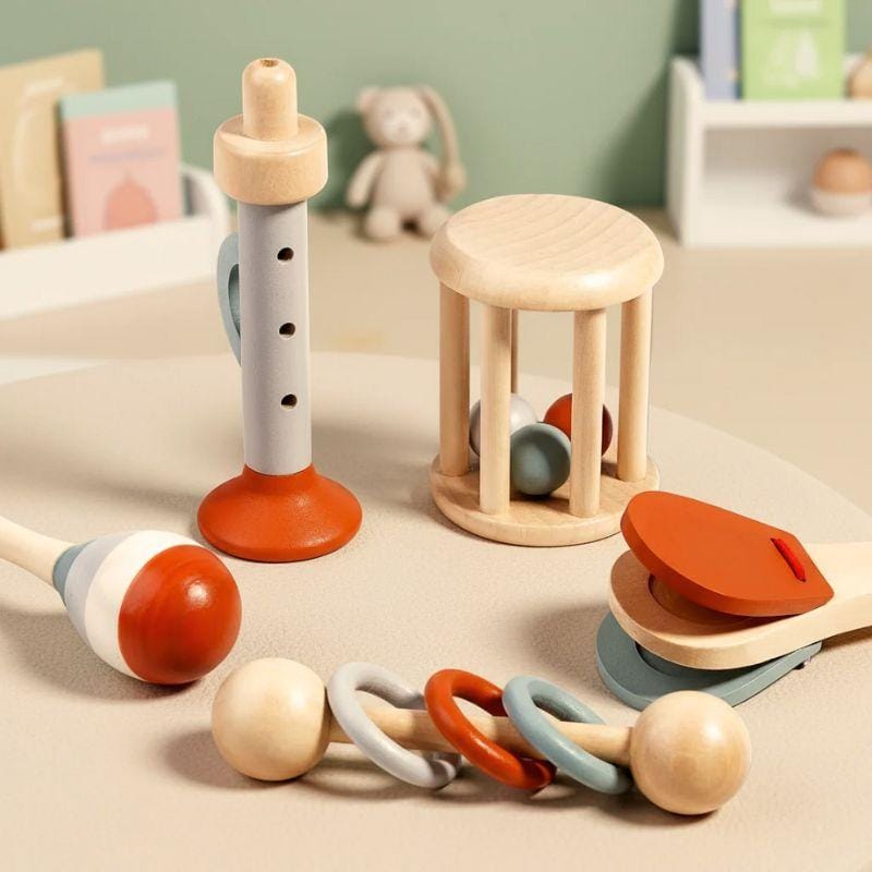 Jouets Montessori 1 an | Coffret découverte Instruments Musique