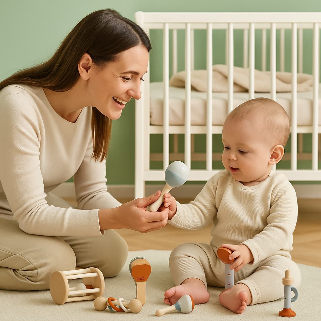 Jouets Montessori 1 an | Coffret découverte Instruments Musique