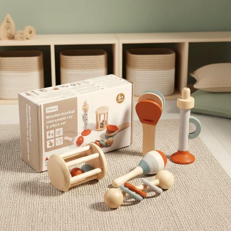 Jouets Montessori 1 an | Coffret découverte Instruments Musique