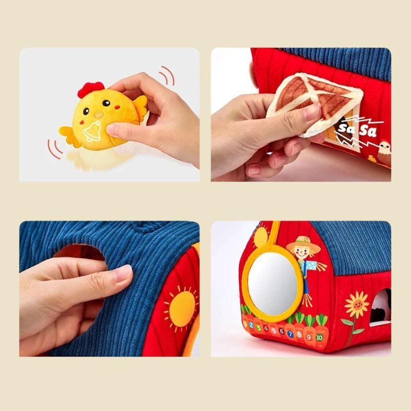 Jouets Montessori Boîte Tissu | La Ferme de Mes Petits Amis