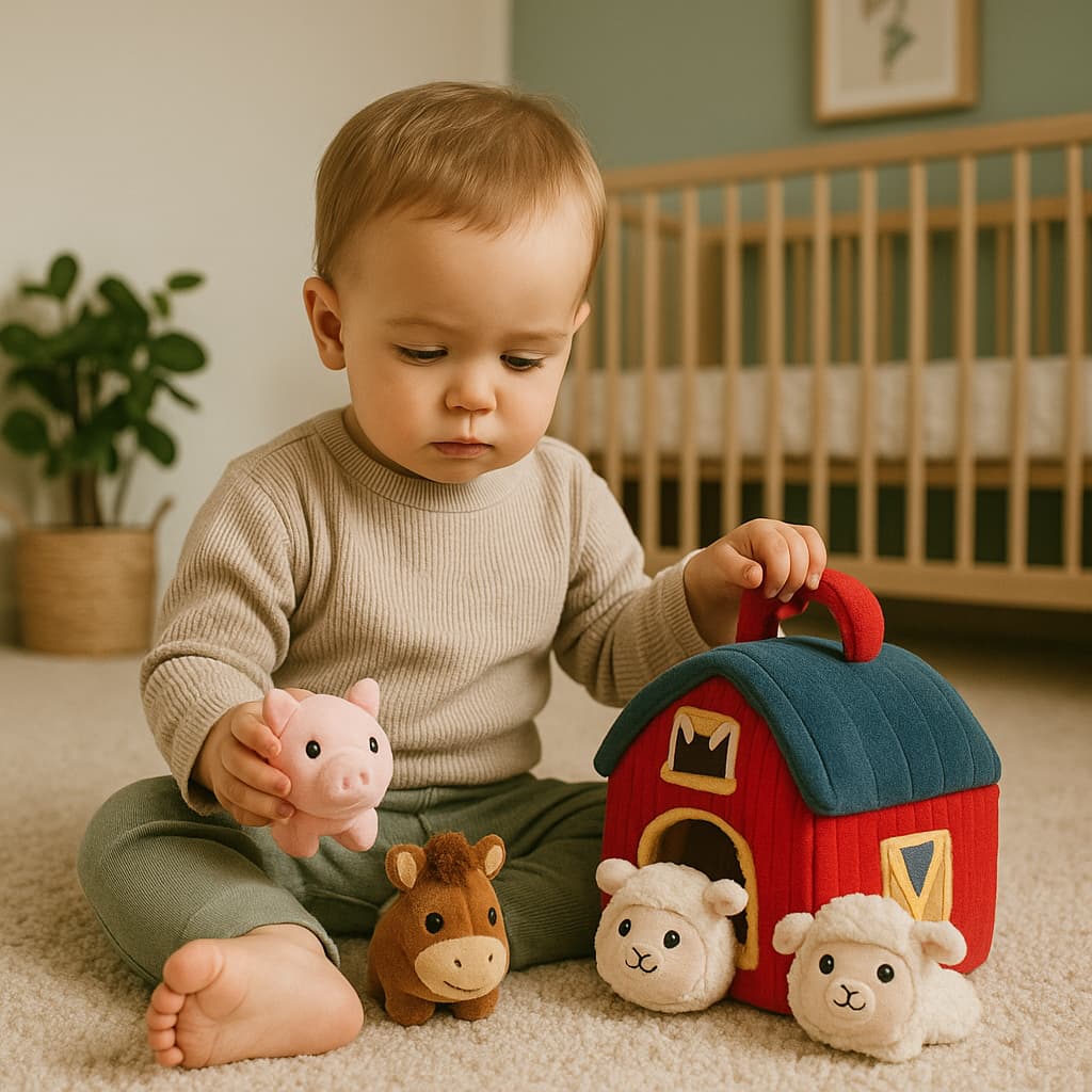 Jouets Montessori Boîte Tissu | La Ferme de Mes Petits Amis
