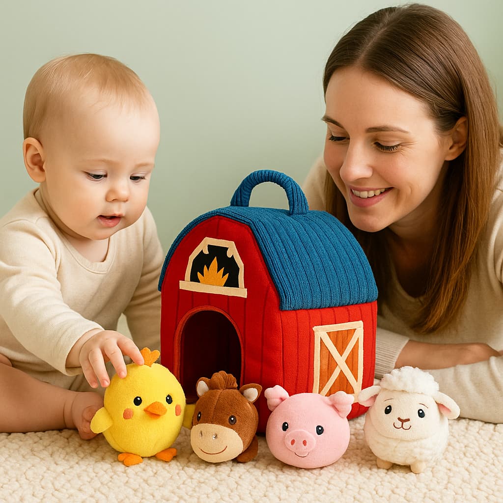 Jouets Montessori Boîte Tissu | La Ferme de Mes Petits Amis