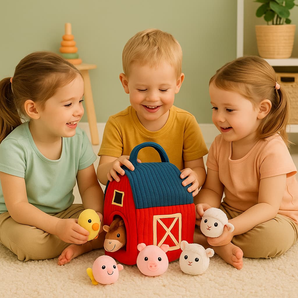 Jouets Montessori Boîte Tissu | La Ferme de Mes Petits Amis