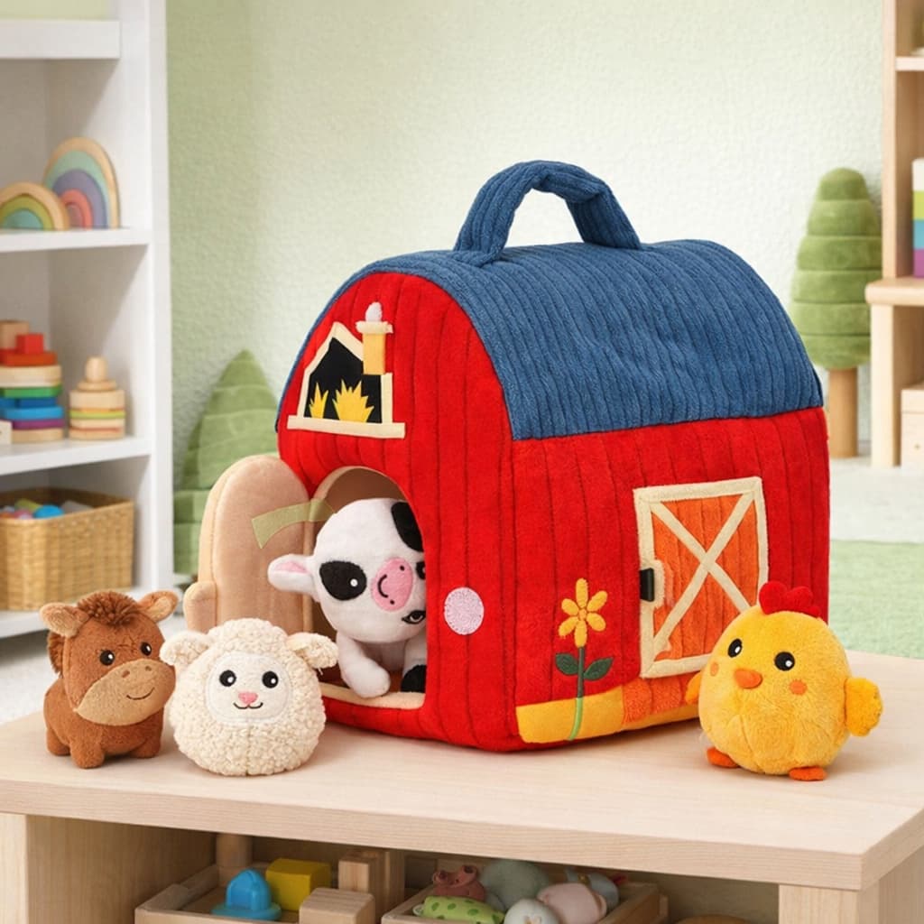 Jouets Montessori Boîte Tissu | La Ferme de Mes Petits Amis